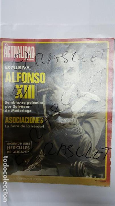 Collection Magazines and Newspapers: ANTIGUA REVISTA LA ACTUALIDAD - EXCLUSIVA ALFONSO XII -