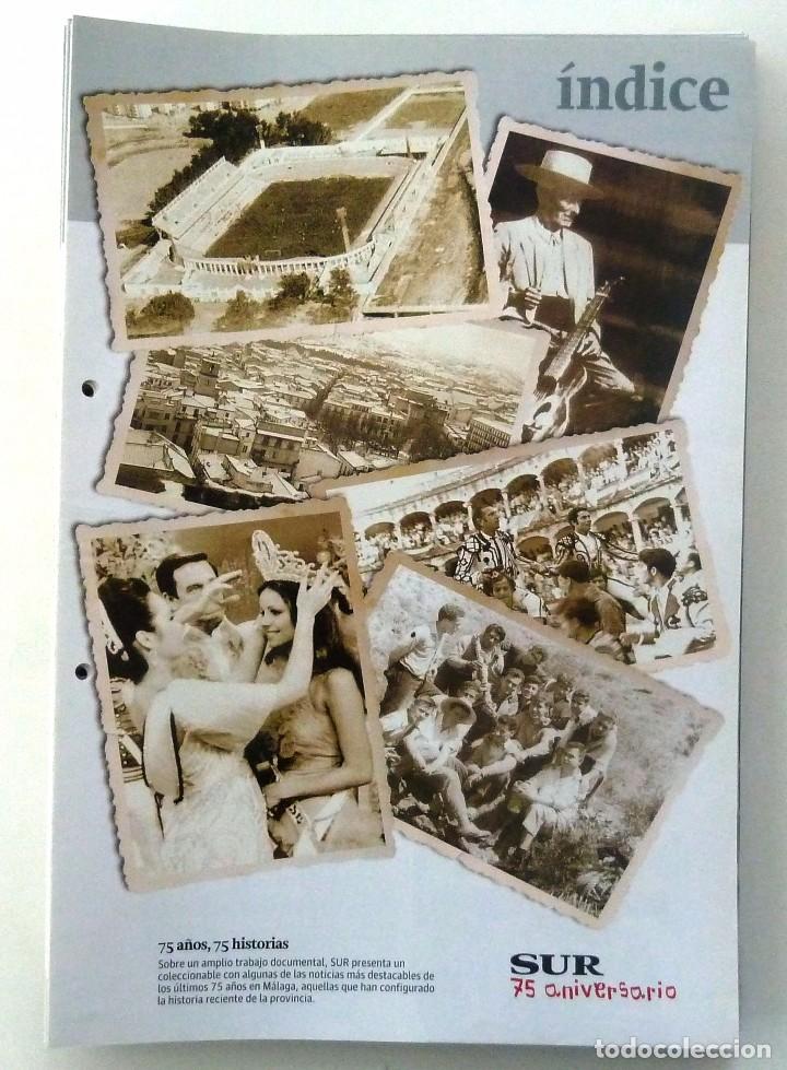 Coleccionismo de revistas y peri&oacute;dicos: COLECCIONABLE DIARIO SUR. SUR 75 ANIVERSARIO. INCOMPLETO. 42 FASCICULOS MAS EL INDICE.