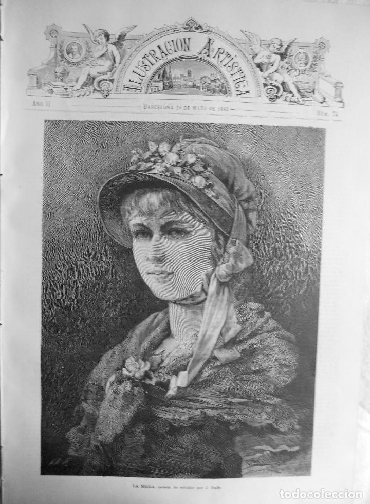 Collection Magazines and Newspapers: REVISTA LA ILUSTRACI&Oacute;N ARTISTICA. A&Ntilde;O II. BARCELONA 28 MAYO 1883. NUM. 74. LA MODA.