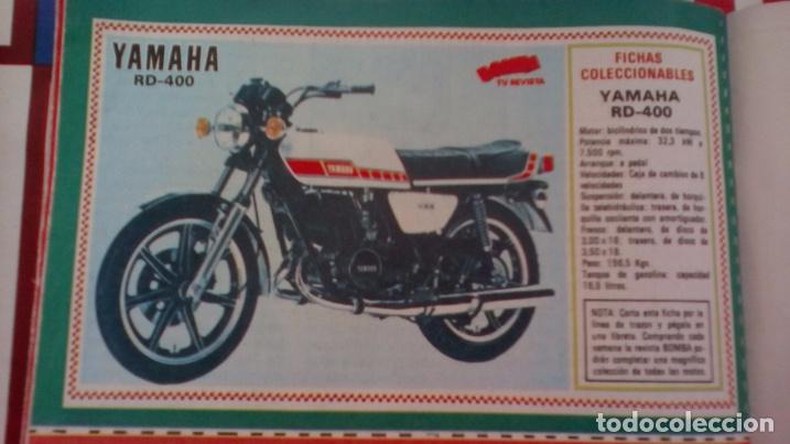 Coleccionismo de revistas y peri&oacute;dicos: RECORTE CLIPPING FICHA YAMAHA RD 400 BOMBA