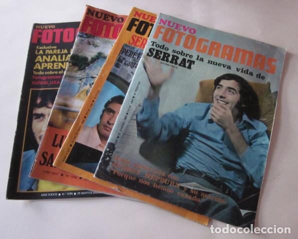 Coleccionismo de revistas y peri&oacute;dicos: CUATRO REVISTAS NUEVO FOTOGRAMA: JOAN MANUEL SERRAT