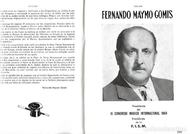 Collection Magazines and Newspapers: A&Ntilde;O 1964 MAGIA MAYMO GOMIS CONGRESO MAGICO INTERNACIONAL BARCELONA ANVERDI SLYDINI ILUSIONISMO