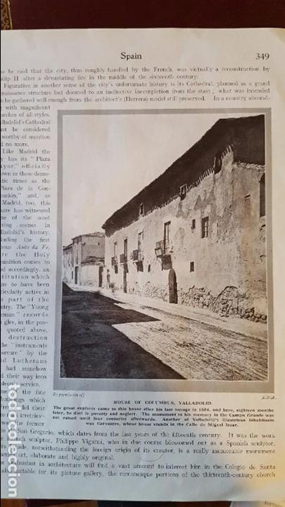 Coleccionismo de Revistas y Peri&oacute;dicos: FOTOGRAFIA VALLADOLID CASA DE CRISTOBAL COLON LIBRO EUROPA PINTORESCA