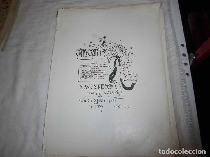 Coleccionismo de Revistas y Peri&oacute;dicos: CALENDARIO JUNIO SEMANA DEL 8-14.SANTOS DE CADA DIA.HOJA REVISTA BLANCO Y NEGRO 1902