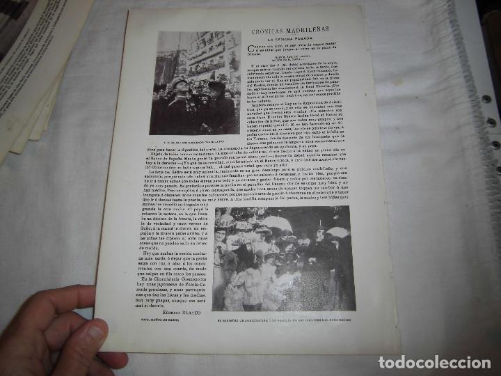 Coleccionismo de Revistas y Peri&oacute;dicos: CRONICAS MADRILE&Ntilde;AS LA SEMANA PASADA.EUSEBIO BLASCO/CALENDARIO JUNI.HOJA REVISTA BLANCO Y NEGRO 1902