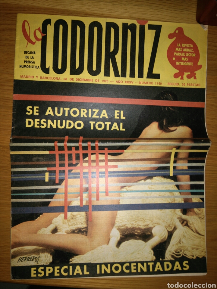 Coleccionismo de Revistas y Peri&oacute;dicos: Revista La codorniz. Num. 1749 28 de diciembre de 1975