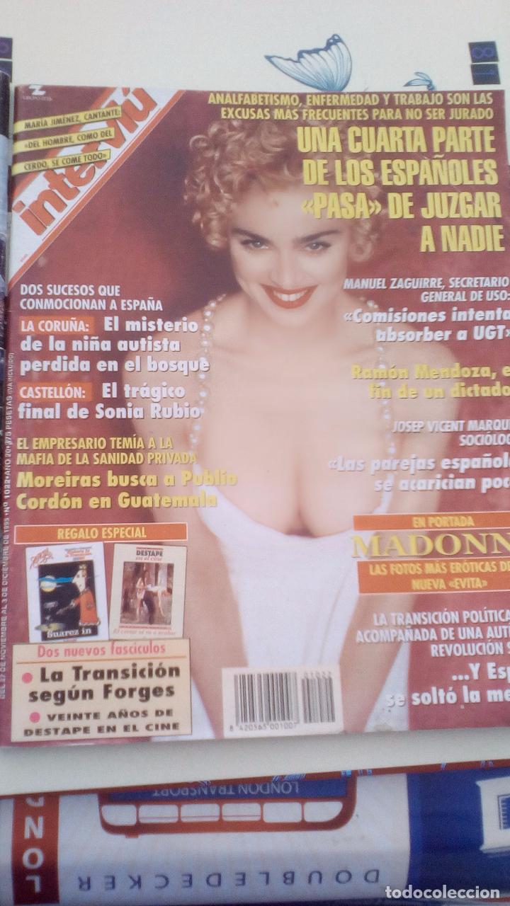Coleccionismo de Revistas y Peri&oacute;dicos: RECORTE portada y reportaje de madonna