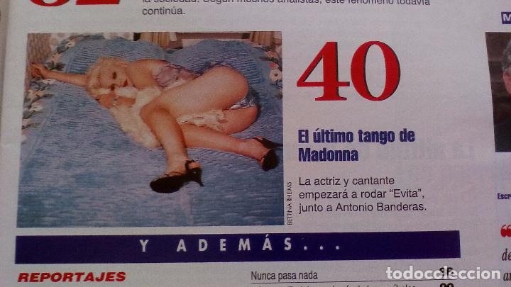 Coleccionismo de Revistas y Peri&oacute;dicos: RECORTE portada y reportaje de madonna