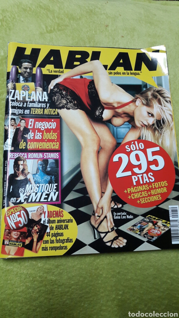Coleccionismo de revistas y peri&oacute;dicos: Revista Hablan... Noviembre 2000 portada Gena Lee Nolin