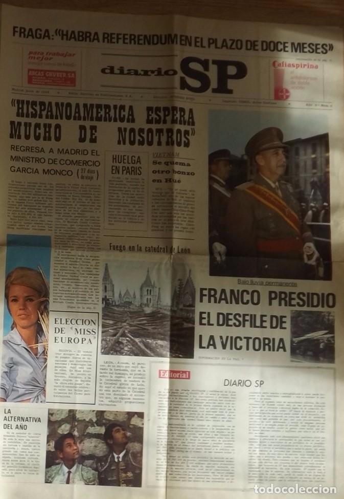 Coleccionismo de Revistas y Peri&oacute;dicos: DIARIO SP PRUEBA DE LANZAMIENTO 1966 JUNIO