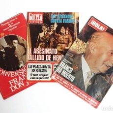 Coleccionismo de Revistas y Periódicos: FRANCO - 3 REVISTAS: LA ACTUALIDAD ESPAÑOLA (1975), GACETA ILUSTRADA (1976) Y HOLA (1975) - VER FOTO