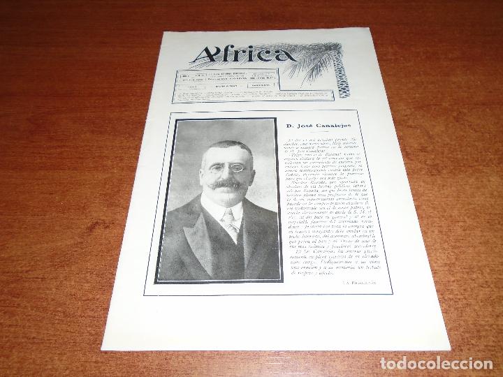 Collezionismo di Riviste e Giornali: ART&Iacute;CULO PRENSA 1912: ASESINATO DE CANALEJAS EN REVISTA &Aacute;FRICA.