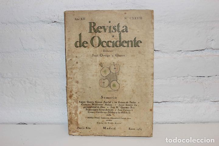 Coleccionismo de Revistas y Peri&oacute;dicos: Revista de Occidente. A&ntilde;o XII N&ordm; CXXVII. Simmel, Quiroga, Mar&iacute;a Zambrano. Ortega y Gasset 1934