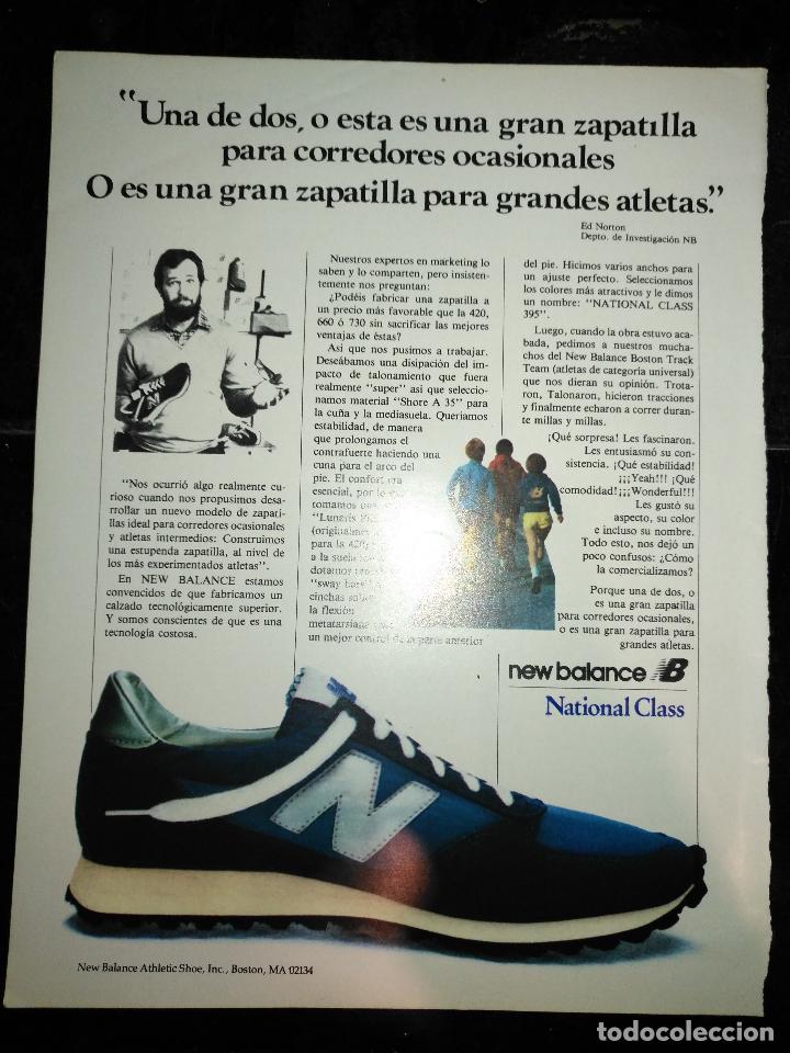 Coleccionismo de revistas y peri&oacute;dicos: HOJA PUBLICIDAD . PUBLICITARIA MARCA - A&Ntilde;OS 70 - NB ZAPATILLAS NEW BALANCE