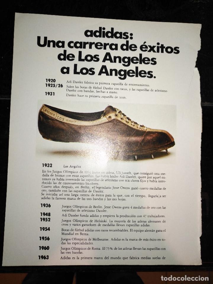 Coleccionismo de revistas y peri&oacute;dicos: HOJA PUBLICIDAD . PUBLICITARIA MARCA - A&Ntilde;OS 70 - ZAPATILLAS DEPORTIVAS ADIDAS