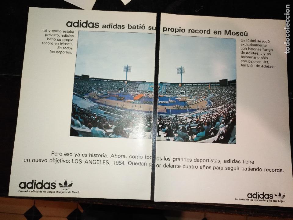 Coleccionismo de revistas y peri&oacute;dicos: HOJA PUBLICIDAD . PUBLICITARIA MARCA - A&Ntilde;OS 70 -  ADIDAS PROPIO RECORD EN MOSCU