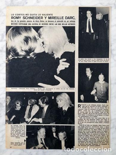 Coleccionismo de Revistas y Peri&oacute;dicos: REPORTAJE - ROMY SCHNEIDER Y MIREILLE DARC - 1972