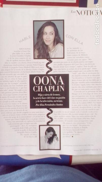 Coleccionismo de revistas y peri&oacute;dicos: RECORTE oona chaplin
