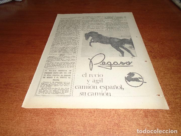Coleccionismo de revistas y peri&oacute;dicos: RECORTE PRENSA 1971: PUBLICIDAD CAMIONES PEGASO