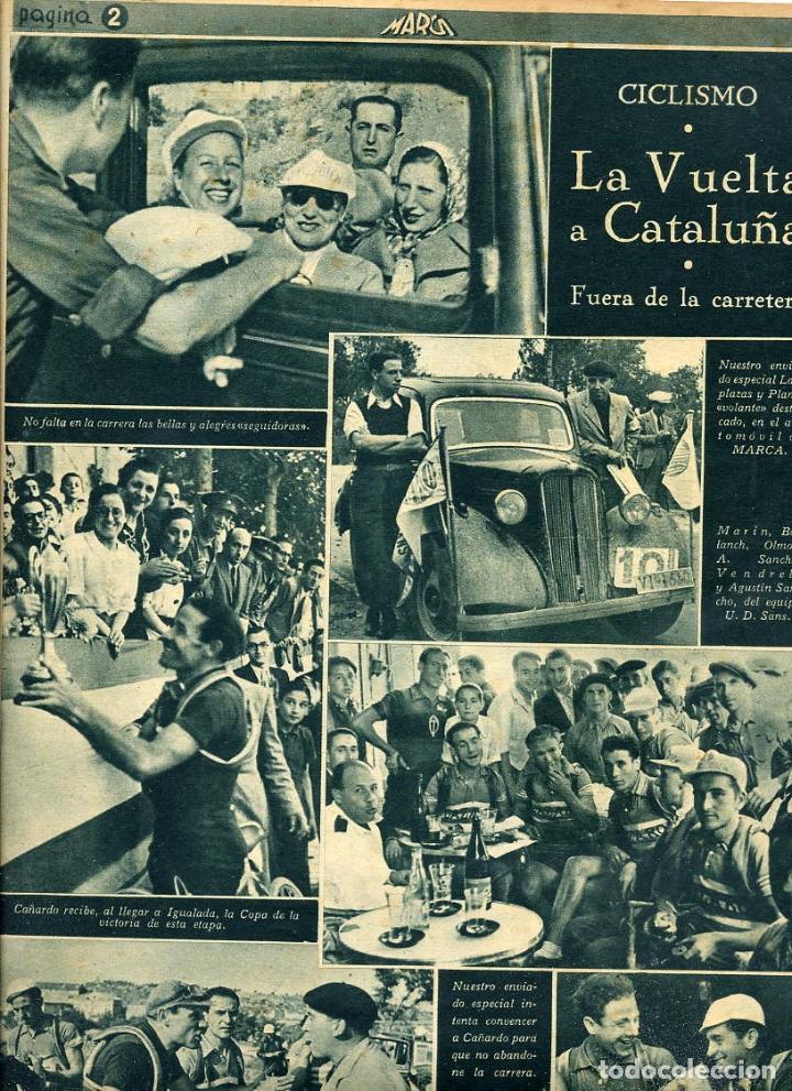 Coleccionismo de revistas y peri&oacute;dicos: CICLISMO 1939 MARIANO CA&Ntilde;ARDO HOJA REVISTA