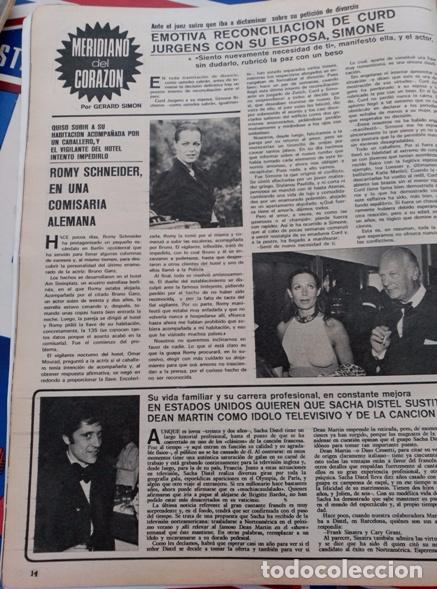 Coleccionismo de Revistas y Peri&oacute;dicos: recorte sacha distel romy schneider