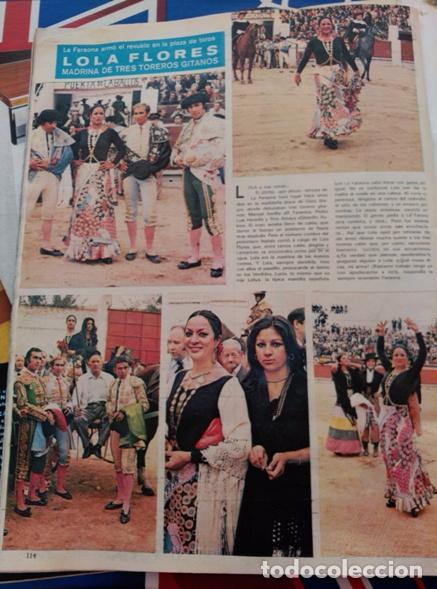 Coleccionismo de revistas y peri&oacute;dicos: recorte lola flores lolita madrinas de toreros gitanos