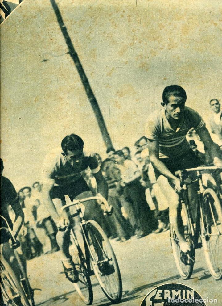Coleccionismo de revistas y peri&oacute;dicos: CICLISMO 1939 CUESTA SANTO DOMINGO  FERMIN TRUEBA HOJA REVISTA