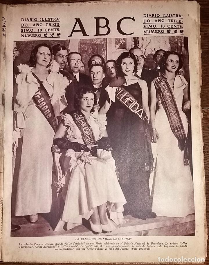 Collection Magazines and Newspapers: DIARIO ABC 18 DE ABRIL DE 1934 eleccion de mis catalu&ntilde;a