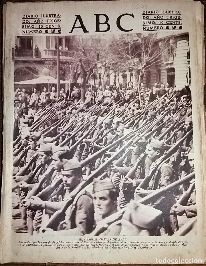 Collection Magazines and Newspapers: DIARIO ABC 17 DE ABRIL DE 1934 desfile militar en la catellana