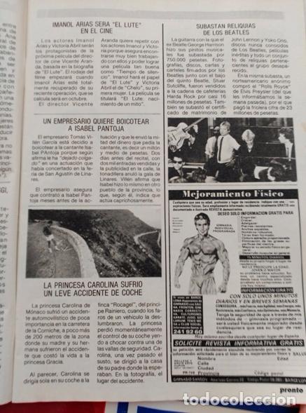 Coleccionismo de Revistas y Peri&oacute;dicos: RECORTE subasta de reliquias de los beatles princesa carolina de monaco BEEFCAKE