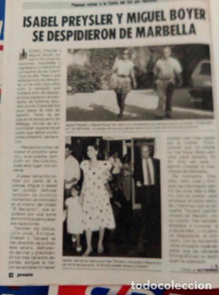 Coleccionismo de Revistas y Peri&oacute;dicos: RECORTE isabel preysler