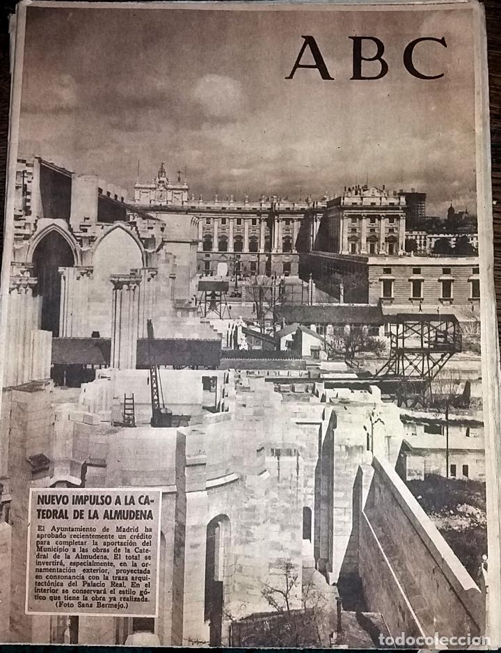 Collectionnisme de Revues et Journaux: DIARIO ABC 26 DE MARZO DE 1950 NUEVO IMPULSO A LA CATEDRAL DE ALMUDENA
