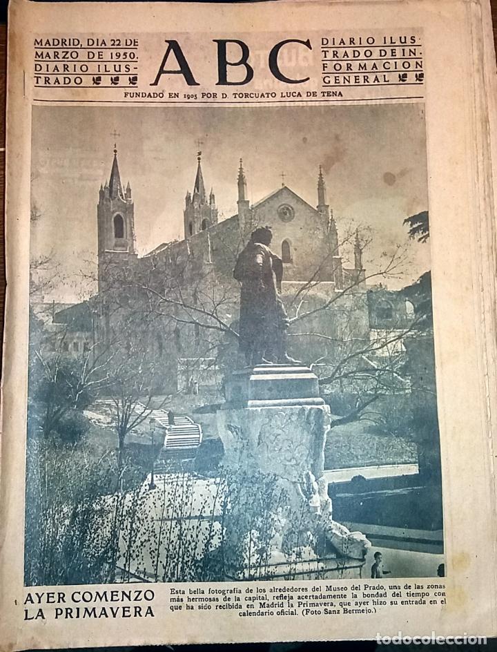 Collectionnisme de Revues et Journaux: DIARIO ABC 22 DE MARZO DE 1950 LA PRIMAVERA EN EL MUSEO DE PRADO