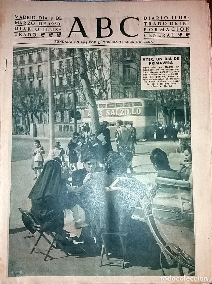 Collectionnisme de Revues et Journaux: DIARIO ABC 8 DE MARZO DE 1950 DIA DE PRIMAVERA