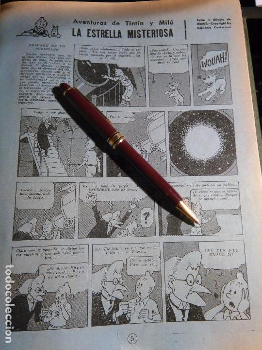 Coleccionismo de revistas y peri&oacute;dicos: hoja publicacion las aventuras de tintin y milu la estrella misteriosa 1959