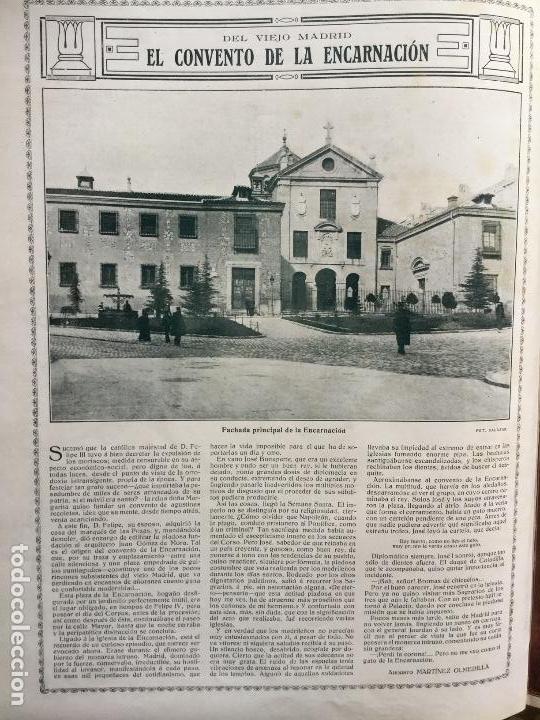 Collezionismo di Riviste e Giornali: EL CONVENTO DE LA ENCARNACION MADRID HOJA REVISTA A&Ntilde;O 1915