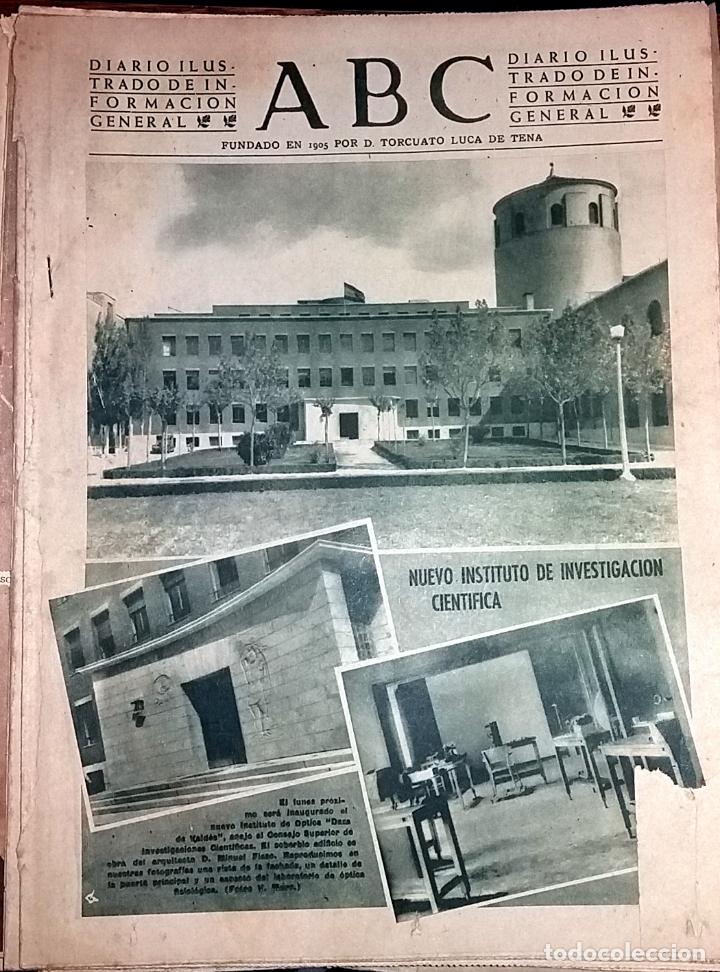 Collectionnisme de Revues et Journaux: DIARIO ABC 15 DE ABRIL DE 1950 NUEVO INSTITUTO DE INVESTIGACION CIENTIFICA