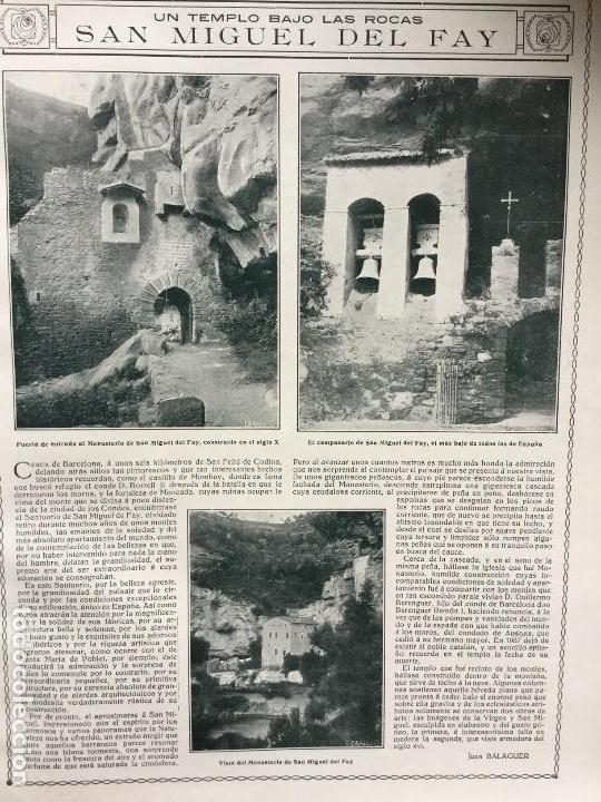 Collezionismo di Riviste e Giornali: SANT MIQUEL DEL FAI.SANT FELIU DE CODINES.HOJA REVISTA A&Ntilde;O 1915