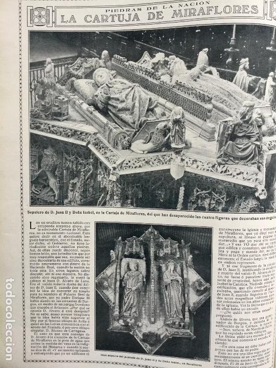 Collezionismo di Riviste e Giornali: LA CARTUJA DE MIRAFLORES.2 HOJAS REVISTA A&Ntilde;O 1915