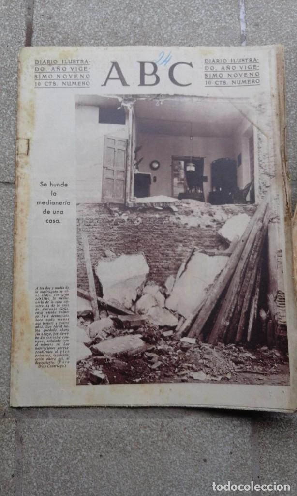 Coleccionismo de Revistas y Peri&oacute;dicos: Antiguo diario periodico abc espa&ntilde;ol madrid 24 de noviembre de 1933 edicion de la tarde