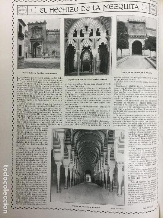 Colecionismo de Revistas e Jornais: MEZQUITA DE C&Oacute;RDOBA 2 HOJAS DE REVISTA A&Ntilde;O 1915