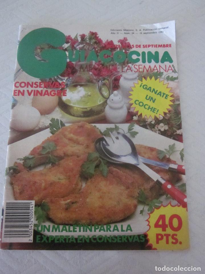 Collectionnisme de Revues et Journaux: GUIACOCINA REVISTA SEMANAL N&ordm;54 A&Ntilde;O 1983