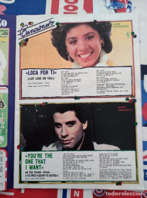 Coleccionismo de revistas y peri&oacute;dicos: RECORTE cancionero luisa fernandez john travolta bee gees collage