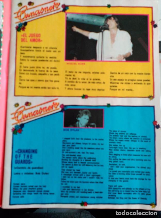 Coleccionismo de Revistas y Peri&oacute;dicos: RECORTE CANCIONERO BOB DYLAN MIGUEL BOSE SANTANA JULIO IGLESIAS