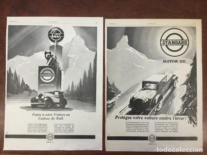 Colecionismo de Revistas e Jornais: STANDARD MOTOR OIL ECO-ESSENCE.GASOLINA.ACEITE.7 HOJAS REVISTAS A&Ntilde;OS 1927 y 1928.