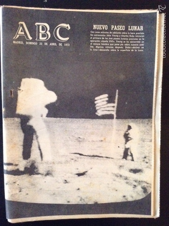 Collection Magazines and Newspapers: ABC 23 abril 1972 Paseo Lunar Apolo XVI Jonh Young Chales Duke