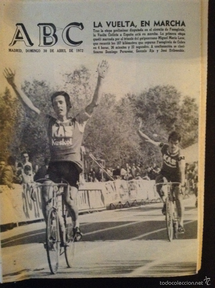 Collection Magazines and Newspapers: ABC 30 de abril de 1972 La vuelta a Espa&ntilde;a