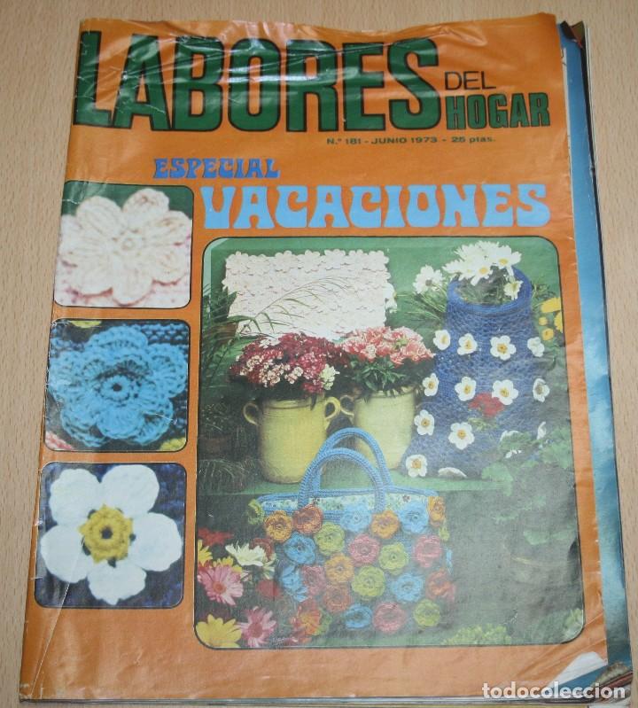 Coleccionismo de Revistas y Peri&oacute;dicos: Labores del hogar - -Especial vacaciones - n&ordm; 181 Junijo 1973