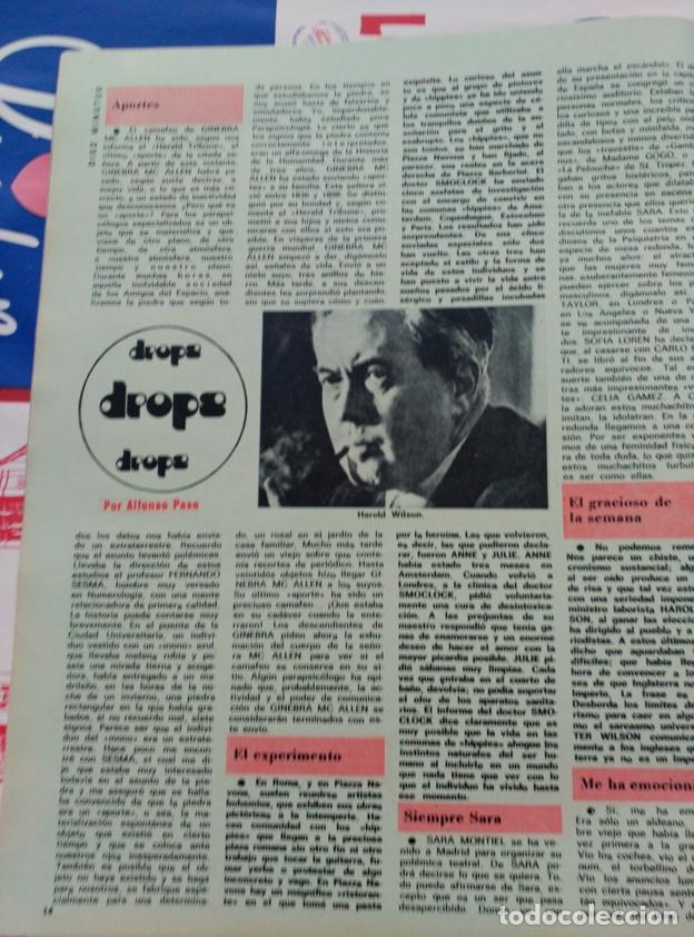 Collezionismo di Riviste e Giornali: RECORTE HAROLD WILSON SARA MONTIEL