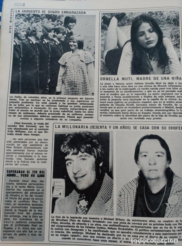 Collezionismo di Riviste e Giornali: RECORTE ORNELLA MUTI
